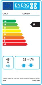 Energijska nalepka orca flexi 50